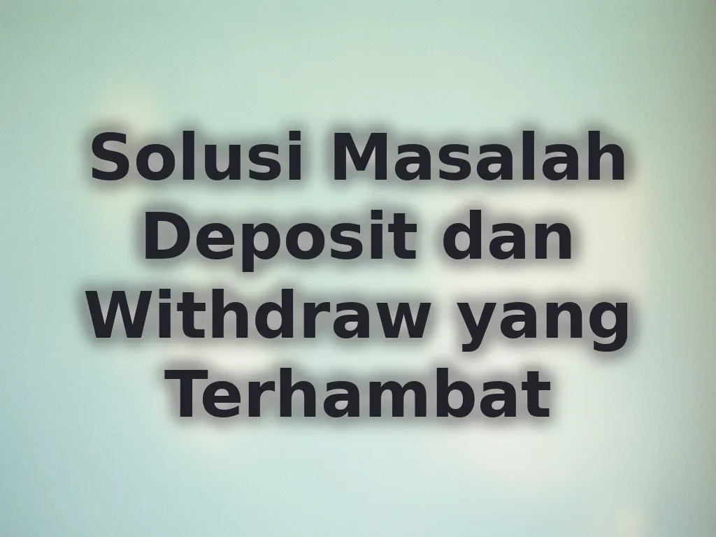 Solusi Masalah Transaksi